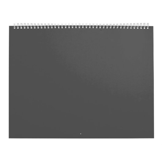Create Your Own dark gray Custom Design カレンダー (カバー)