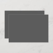 Create Your Own dark gray Custom Design サンキューカード (正面/裏面)