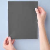 Create Your Own dark gray Custom Design チラシ (手)