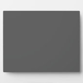 Create Your Own dark gray Custom Design フォトプラーク (正面)