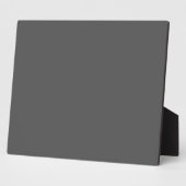 Create Your Own dark gray Custom Design フォトプラーク (側面)
