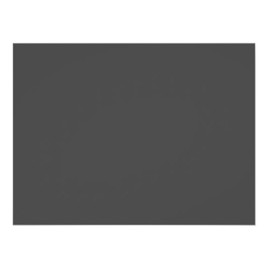 Create Your Own dark gray Custom Design ポスター (正面)