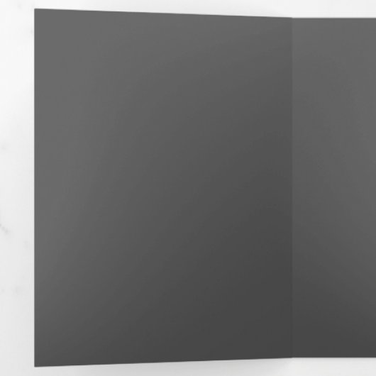 Create Your Own dark gray Custom Design 三つ折りカード (内部最初)