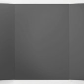 Create Your Own dark gray Custom Design 三つ折りカード (内部中)