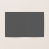 Create Your Own dark gray Custom Design 箔カード (内部)