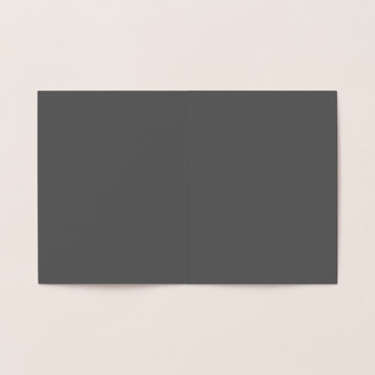Create Your Own dark gray Custom Design 箔カード (内部)