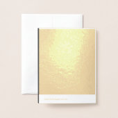 Create Your Own dark gray Custom Design 箔カード (裏面封筒付き)