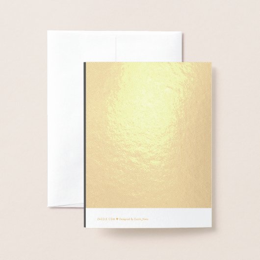 Create Your Own dark gray Custom Design 箔カード (裏面封筒付き)