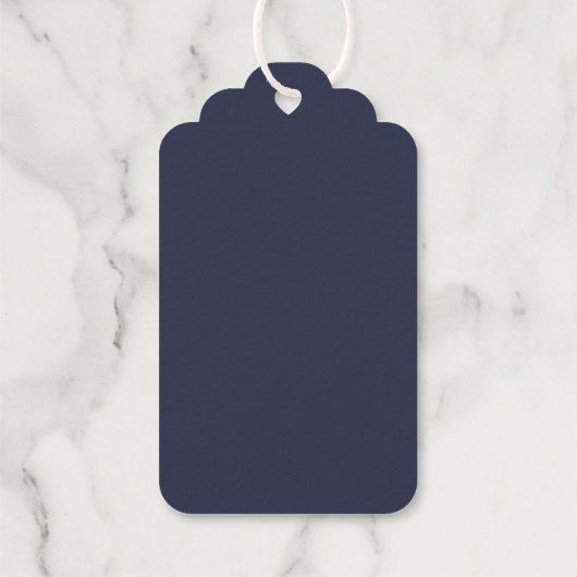Create Your Own dark gray Custom personalized ギフトタグ (裏面)