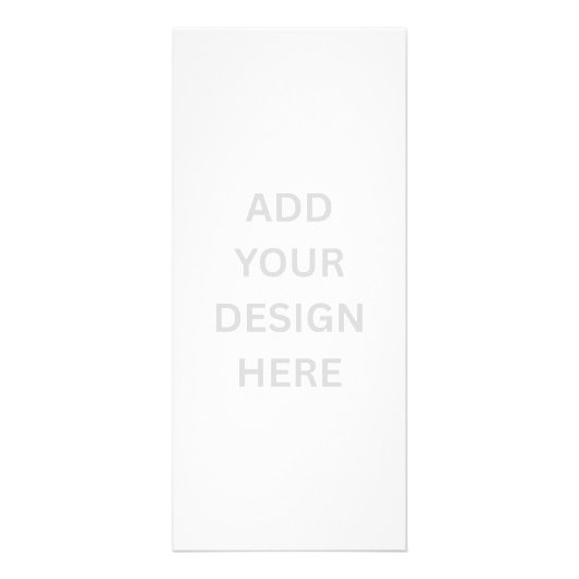 Create Your Own Design 4" x 9" Rack Card ラックカード (正面)