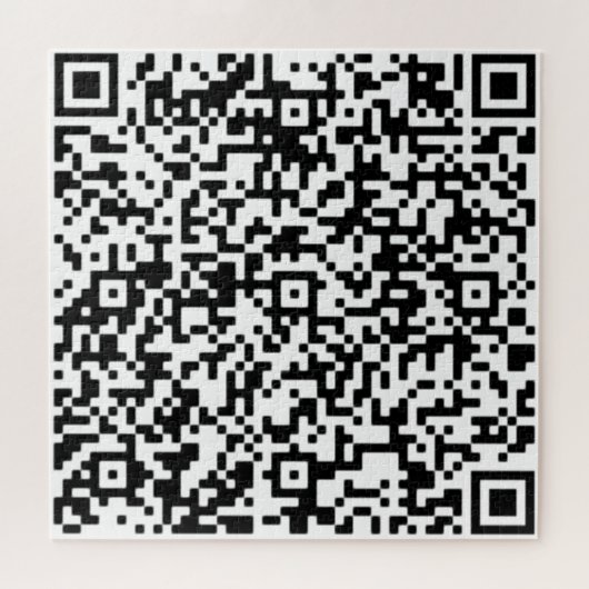 Create Your Own Design QR Code Puzzles Funny Gifts ジグソーパズル (横)