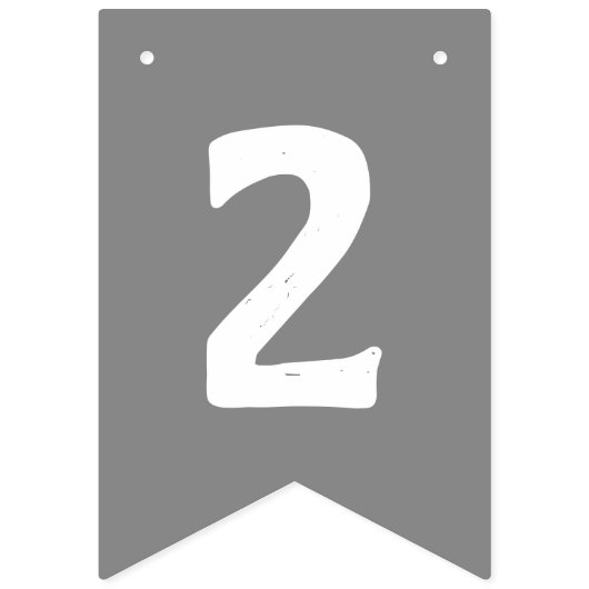 CREATE-YOUR-OWN DIYのカスタムで文字デザインで黒い灰色 バンティングフラッグ (第2の旗)