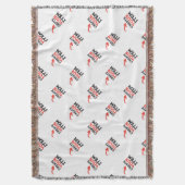 CREATE-YOUR-OWN DIYのカスタムなアップロードあなたのデザイン スローブランケット (正面縦)