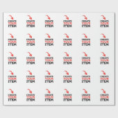 CREATE-YOUR-OWN DIYのカスタムなアップロードあなたのデザイン ラッピングペーパー (フラット)