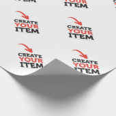 CREATE-YOUR-OWN DIYのカスタムなアップロードあなたのデザイン ラッピングペーパー (角)
