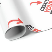 CREATE-YOUR-OWN DIYのカスタムなアップロードあなたのデザイン ラッピングペーパー (ロールコーナー)