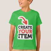 CREATE-YOUR-OWN DIY Custom design Boys Team Number Tシャツ (正面)