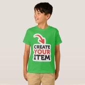 CREATE-YOUR-OWN DIY Custom design Boys Team Number Tシャツ (正面フル)