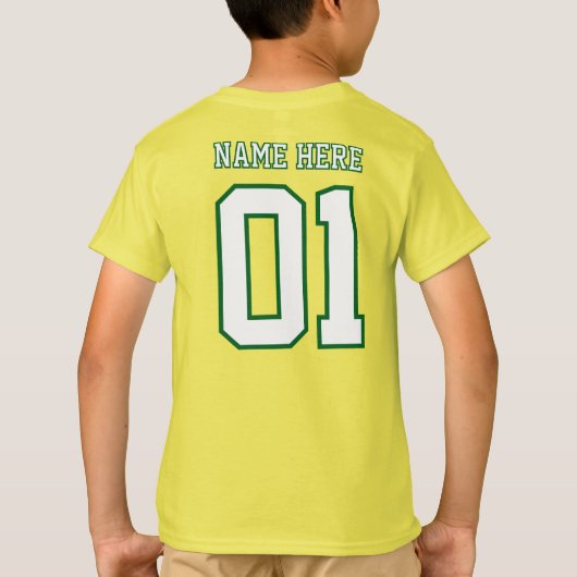 CREATE-YOUR-OWN DIY Custom design Boys Team Number Tシャツ (裏面)