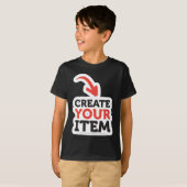 CREATE-YOUR-OWN DIY Custom design Boys Team Number Tシャツ (正面フル)