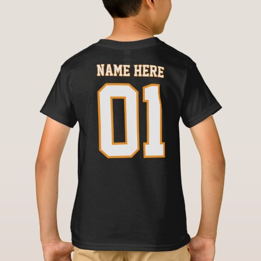 CREATE-YOUR-OWN DIY Custom design Boys Team Number Tシャツ (裏面)