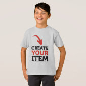CREATE-YOUR-OWN DIY Custom design Boys Team Number Tシャツ (正面フル)
