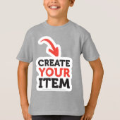 CREATE-YOUR-OWN DIY Custom design Boys Team Number Tシャツ (正面)
