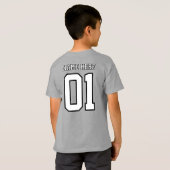 CREATE-YOUR-OWN DIY Custom design Boys Team Number Tシャツ (裏面フル)