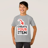 CREATE-YOUR-OWN DIY Custom design Boys Team Number Tシャツ (正面フル)