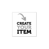 CREATE-YOUR-OWN DIY Custom upload design Black ラバースタンプ (インプリント)