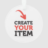 CREATE-YOUR-OWN DIY Custom upload design Christmas オーナメント (裏面)