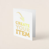 CREATE-YOUR-OWN DIY Custom upload heart wedding 箔カード (正面)