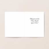 CREATE-YOUR-OWN DIY Custom upload heart wedding 箔カード (内部)