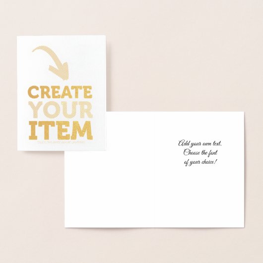 CREATE-YOUR-OWN DIY Custom upload heart wedding 箔カード (ディスプレー)