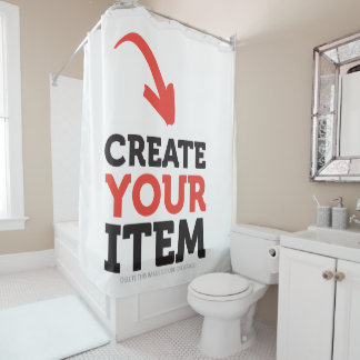 CREATE-YOUR-OWN DIY Custom upload your design シャワーカーテン