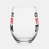 CREATE-YOUR-OWN DIY Custom upload your design ステムなしワイングラス (右)