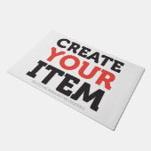 CREATE-YOUR-OWN DIY Custom upload your design ドアマット (アングル)