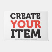 CREATE-YOUR-OWN DIY Custom upload your design ドアマット (正面)