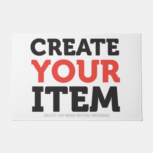 CREATE-YOUR-OWN DIY Custom upload your design ドアマット (正面)