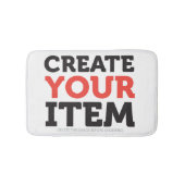 CREATE-YOUR-OWN DIY Custom upload your design バスマット (正面)