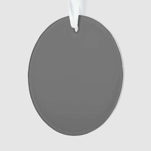 Create Your Own editable dark gray オーナメント (正面)