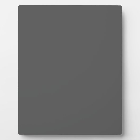 Create Your Own editable dark gray フォトプラーク (正面)