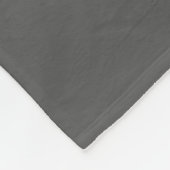 Create Your Own editable dark gray フリースブランケット (角)