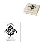 Create Your Own Elegant Calligraphy Fleur Logo ラバースタンプ (押印)