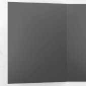 Create Your Own elegant dark gray 三つ折りカード (内部最初)