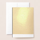 Create Your Own elegant dark gray 箔カード (裏面封筒付き)