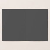 Create Your Own elegant dark gray 箔カード (内部)