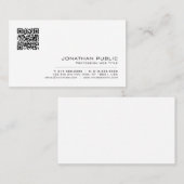 Create Your Own Elegant Modern Simple QR Code 名刺 (正面/裏面)