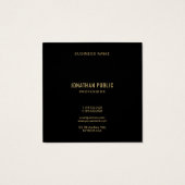 Create Your Own Elegant Template Black Gold (裏面)