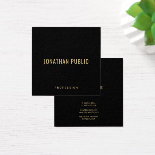 Create Your Own Elegant Template Black Gold (デスク)